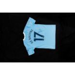 Kevin De Bruyne: Manchester City FC signed football shirt: A Manchester City football shirt,