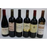 A selection of French vintage wines, to include Château Barreyres 2005 Haut-Medoc, Château la