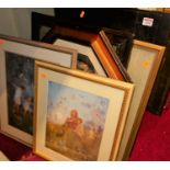 Assorted pictures and prints, to include after Margaret Tarrant