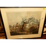 After George Morland (1763-1804) - Summer Amusement, stipple colour engraving by Thomas