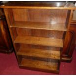 A 1930s oak freestanding open bookshelf, w.83cmCondition report: Height 123cm.