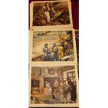 A series of Enid Blyton Bible pictures, as published by Macmillan & Co Ltd, unframed, each sheet