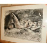 Janey Boston - Marianne, pastel, signed with monogram lower right, 56 x 78cm