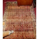 A Persian Zanjan Province woollen rug, 165 x 110cmCondition report: Some areas of fading as per