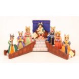 A collection of seven Royal Doulton Bunnikins Tudor Collection figures, comprising Henry VIII and