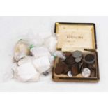 A collection of miscellaneous items, to include a1921 florin, 1923 half crown, Victorian pennies,