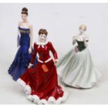 Two Royal Worcester Compton & Woodhouse Ltd figurines, being Keepsake, No.7475/125000, and Midsummer