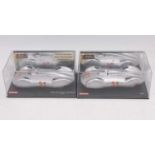 2 boxed Carrera 'Exclusiv' No. 20470 Audi and Auto Union Type C streamlined racer, the Audi has been