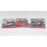 SCX 1/32 slot cars group of 3 to include, No. 61060 Ford Focus WRC, Carlos Sainz 'Safari dirt