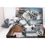 Lego Technic, No.42100, Liebherr R9800 Excavator, built example, with the original box and