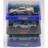 3 boxed Scalextric super cars to include, C2940 Ford GT 40 Masters Racing Series 2007 limited