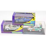3 boxed National Scalextric Collector Club models to include, C2682 Mitsubishi Lancer Evolution 7