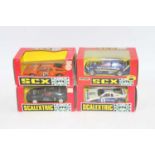 4 Scalextric / SCX boxed models to include, No. 8368 Toyota Celica in 'Palau' livery, appears to