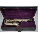 A vintage Alex Smith Sioma saxophone, circa 1930s