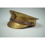 A Great War trench art model of an Army Service Corps cap, 7.5 cm