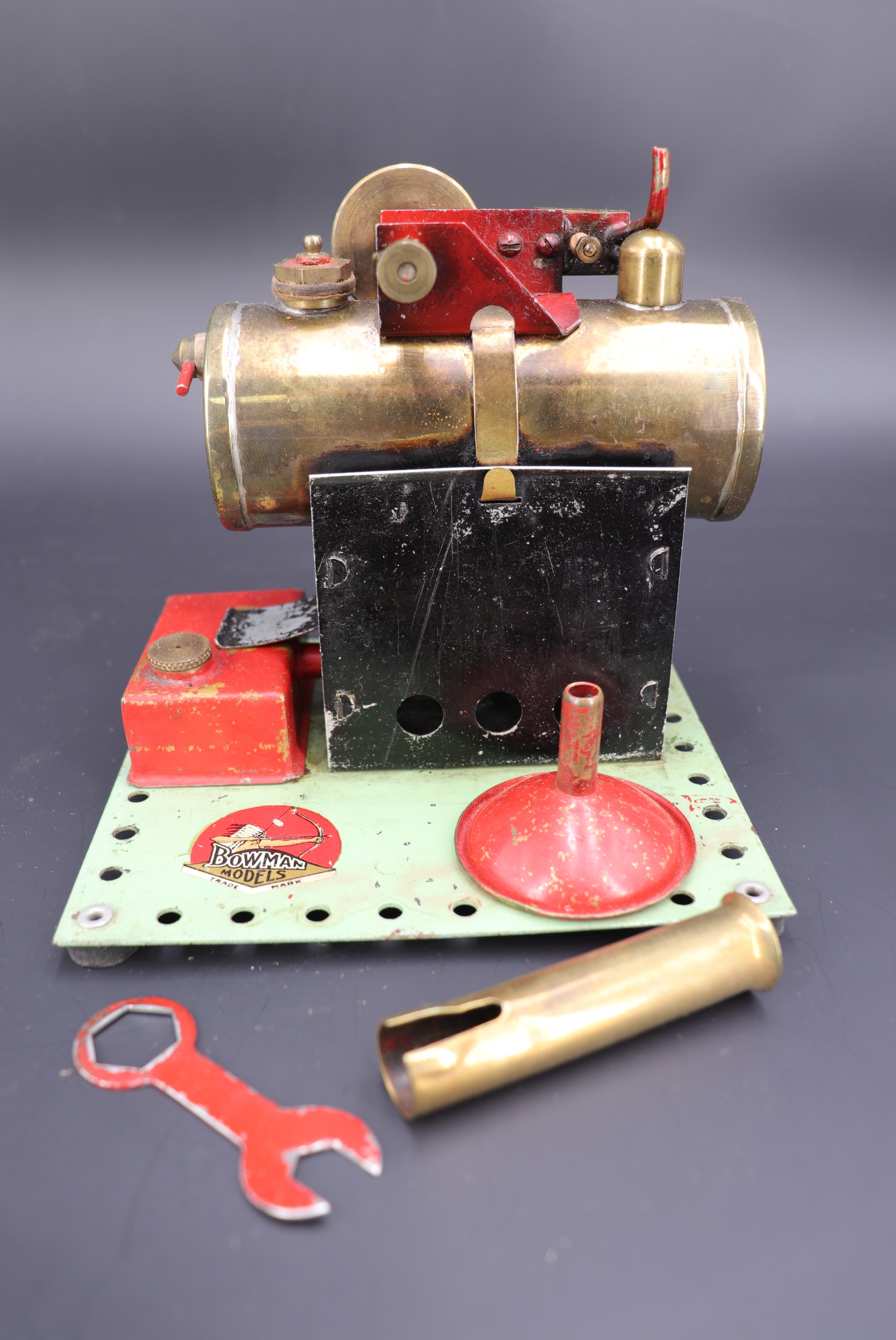 A boxed Bowman model PW202 horizontal live steam engine