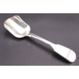 A George IV silver fiddle pattern caddy spoon, WC, London, 1829