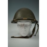 A 1972 British army Mk 5 steel helmet