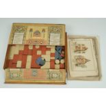 A cased late 19th Century "Anchor Blocks" toy construction set