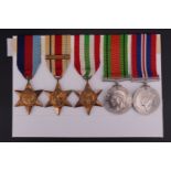 A Second World War campaign medal group including Africa Star with 1st Army clasp