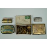 Sundry collectors' items including a quantity of British army rank insignia and medal ribbon bars, a