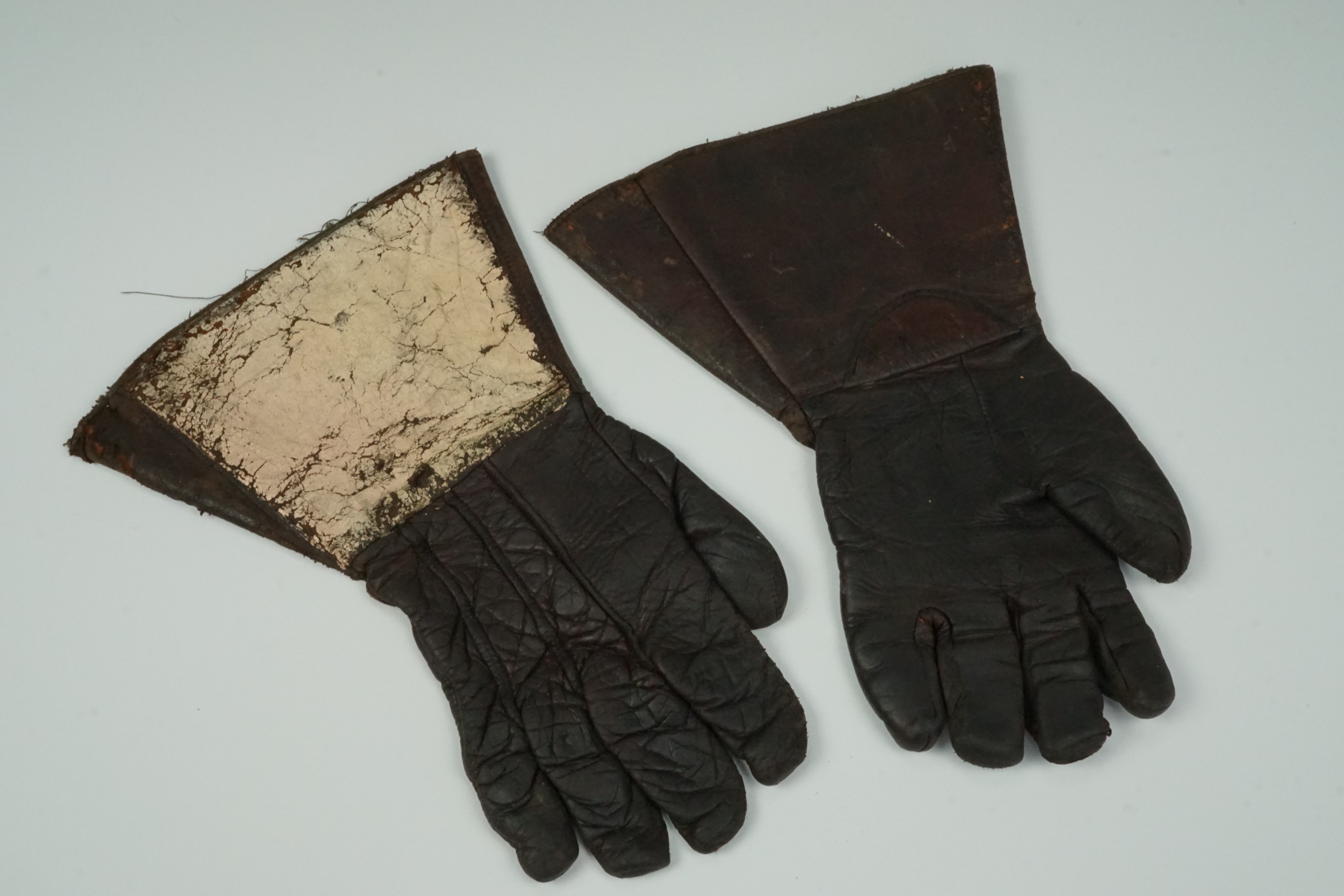 A pair of flying or riding gauntlets, circa 1940s