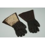 A pair of flying or riding gauntlets, circa 1940s