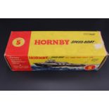 A boxed Hornby Model 5 RAF Range Safety Launch "1640" clockwork speed boat