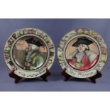 Royal Doulton series ware plates "The Doctor" and "The Mayor"