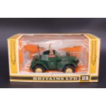 A Britains 9781 die-cast toy British Scout car in original carton