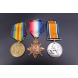 A 1914 Star, British War and Victory medals to 21145 Dvr / Spr F Hurst, Royal Engineers