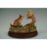 Border Fine Arts fox cub and owlet