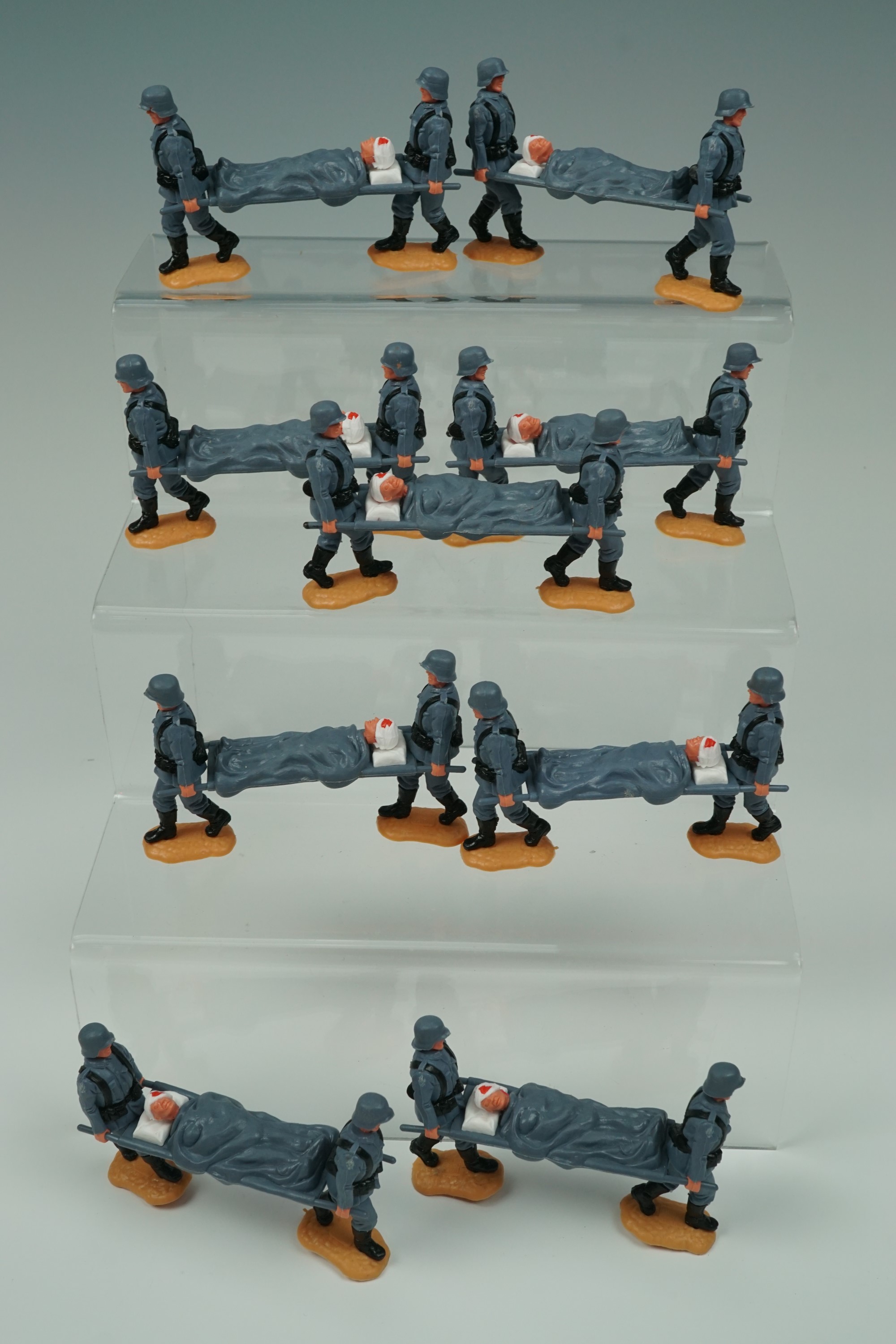 A 1970s Timpo Modern Army series Second World War German Stretcher Team plastic model soldier set in - Image 3 of 3