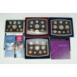 1971, 1999, 2000, 2001 and 2002 UK proof coins sets, two BU £2 commemoratives and a 2006 QEII