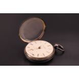 A Victorian silver key-wound pocket watch by Owen Owens of South Castle Street, Liverpool