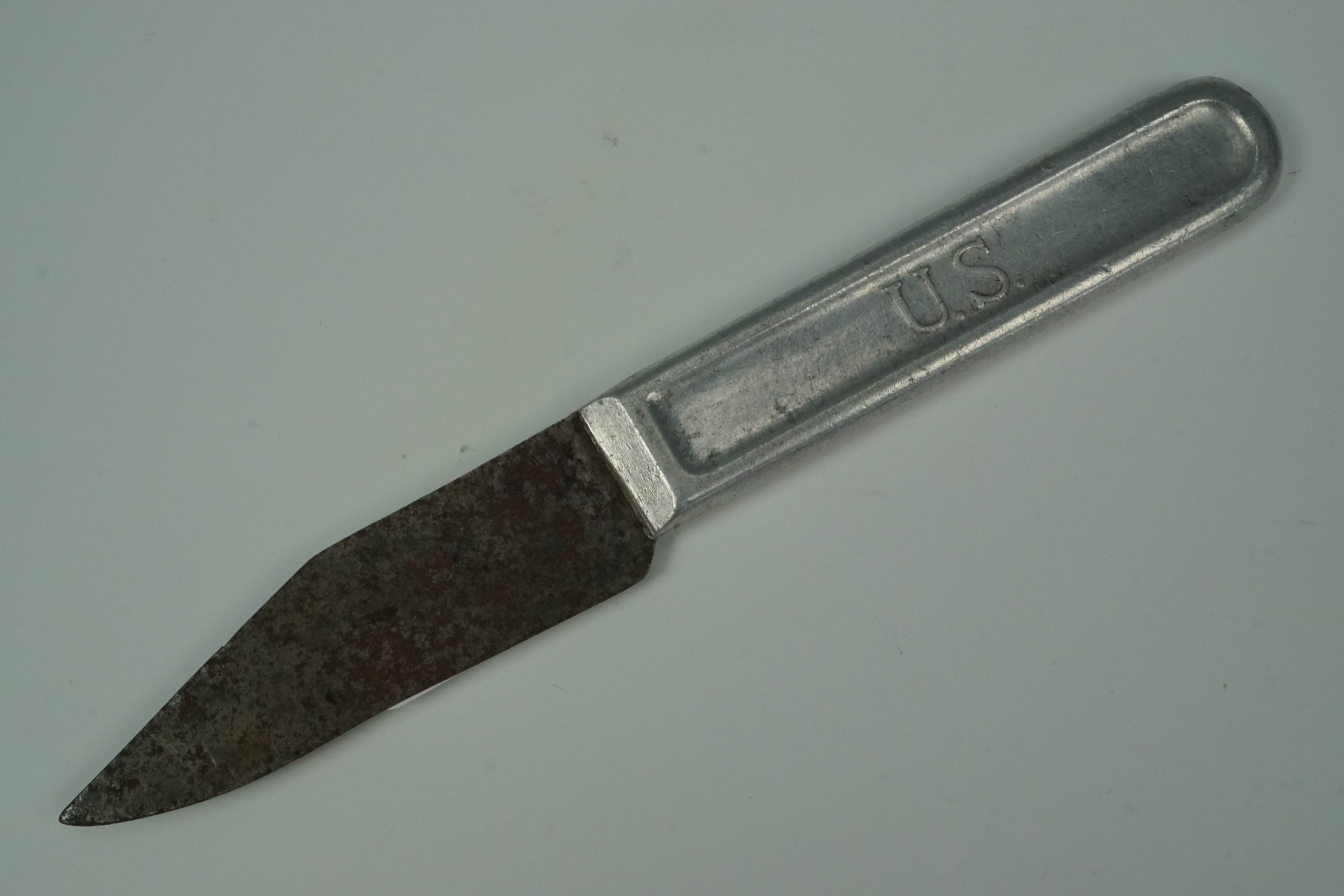 A 1917 US Army cutlery knife, with re-profiled blade