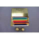 A Cumberland Pencil Co, Keswick, "Lakeland" colour pencils set, circa 1960s, together with a pair of
