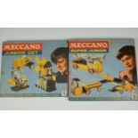 Meccano Junior and Super Junior sets, No 1 and 2