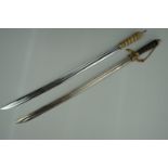 Two late 20th Century Wilkinson Sword ceremonial or dress hangers, one bearing etched American