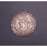 A white metal Ashington Sailors and Soldiers Great War 1914 - 1919 watch chain fob medallion,