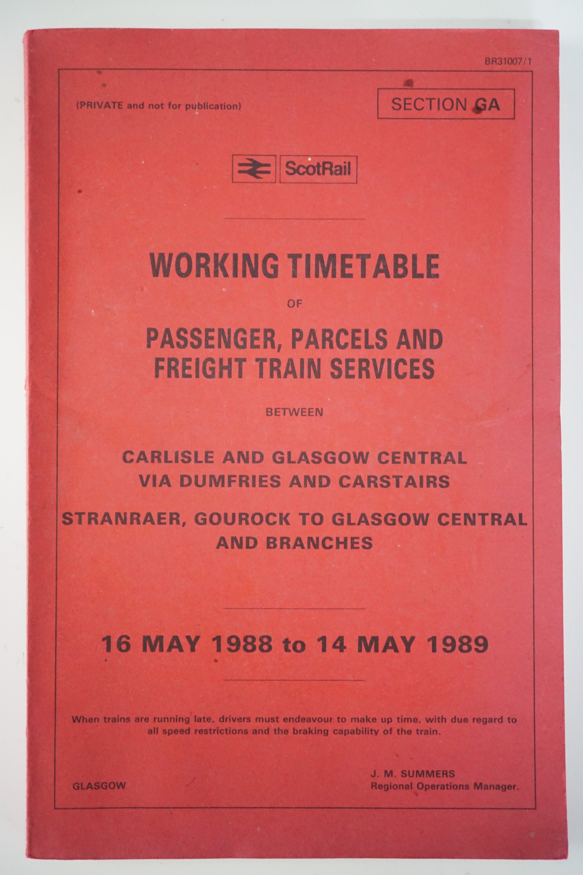 A 1953 British Railways booklet and 1988-89 Scotrail Working Timetable - Image 2 of 3