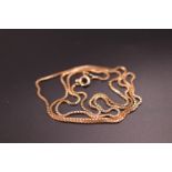 A 9 ct gold box link neck chain, 60 cm, 4.7 g