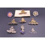 Royal Artillery sweetheart brooches and Association lapel badges