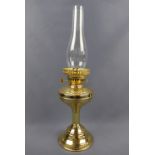 A contemporary Nauticalia brass oil lamp, 31 cm excluding funnel
