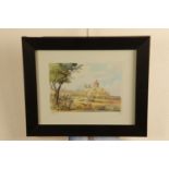 Edwin Galea (Maltese b 1934), Mdina, watercolour, signed and dated 2007, framed under glass, 25 cm x