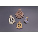 Four RAMC sweetheart brooches