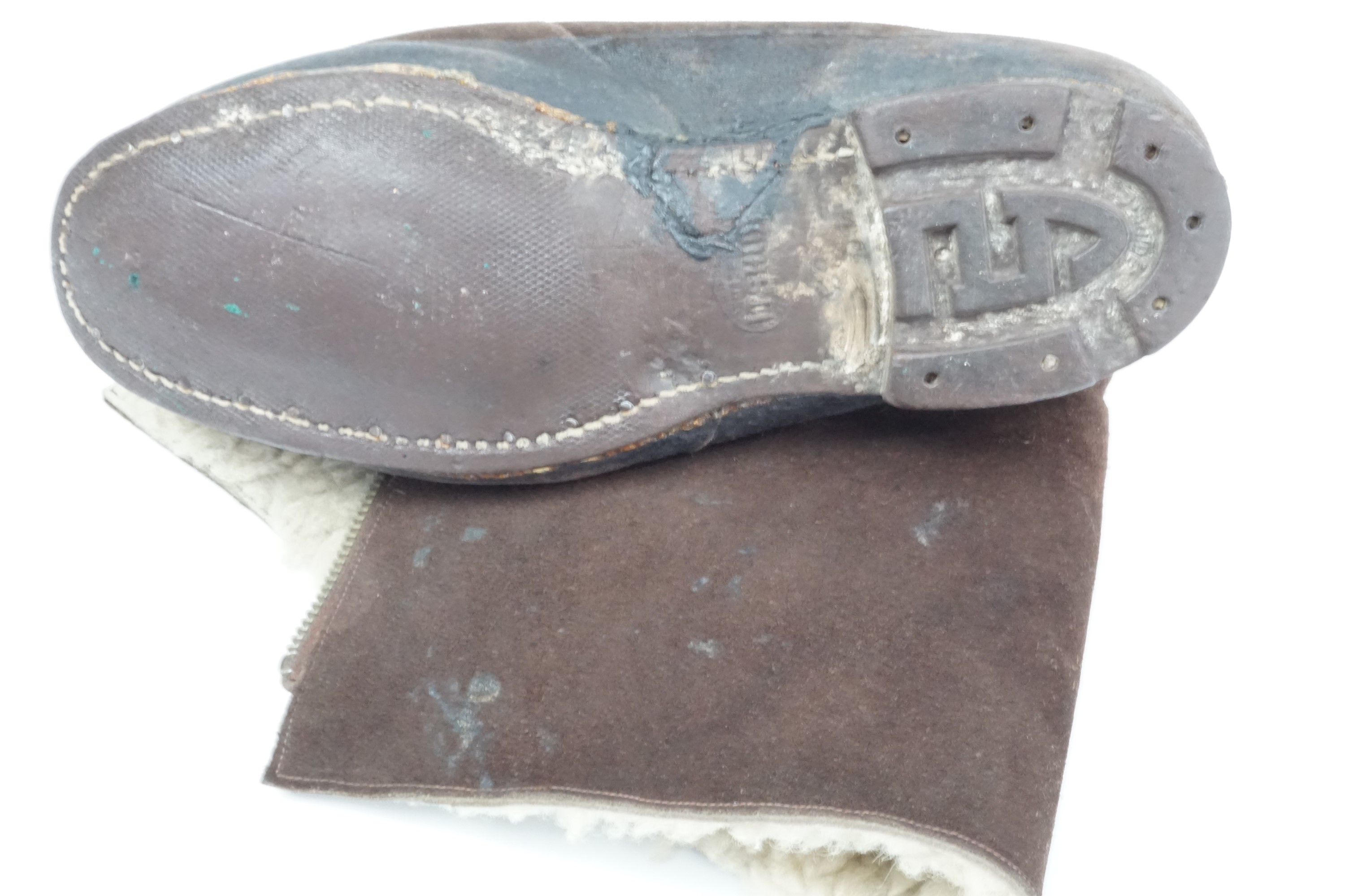 Second World War RAF 1940 Pattern flying boots, size 8 - Image 3 of 3