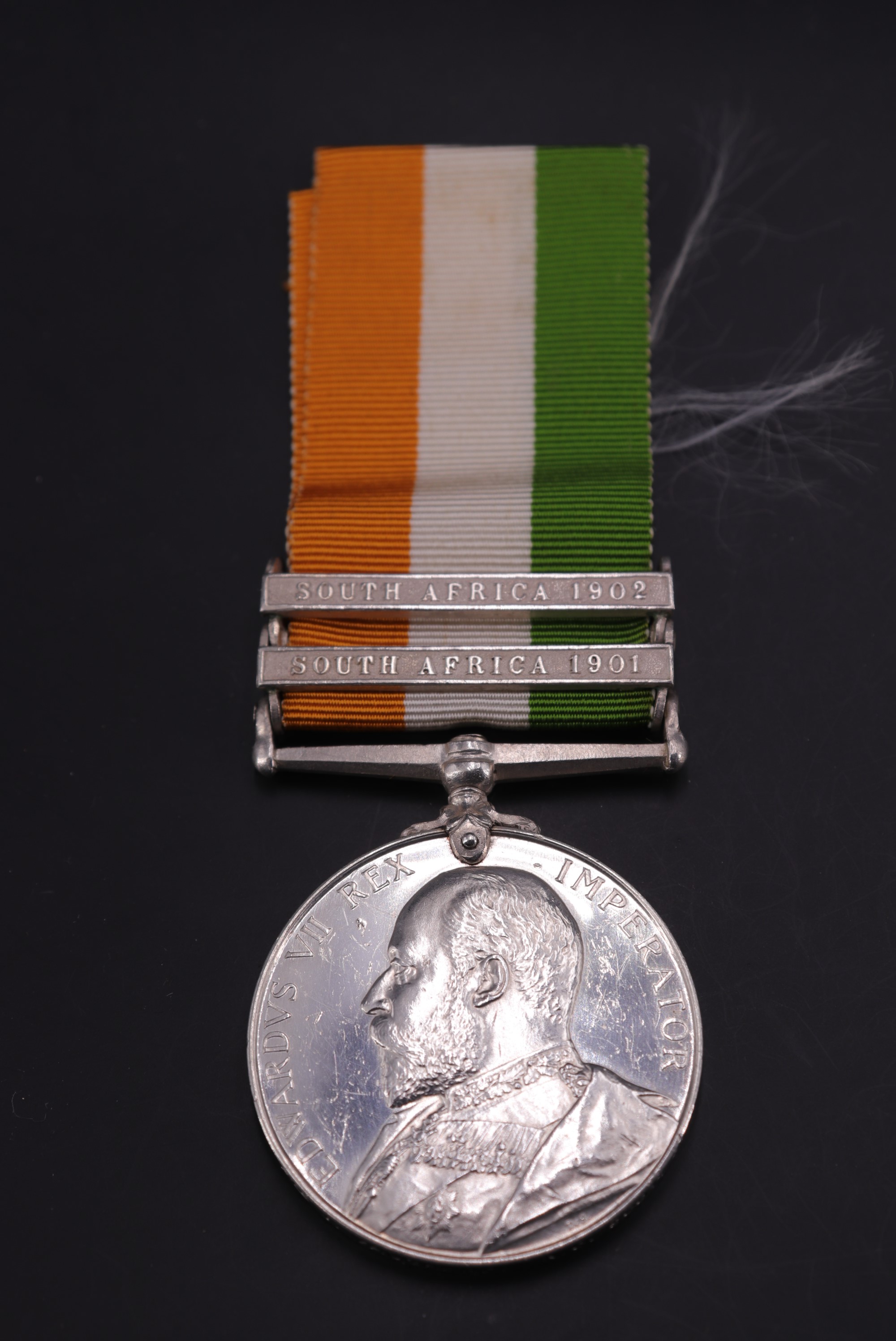 A King's South Africa medal to 3417 Pte J Vaughan, KOSB