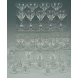 A suite of early 20th Century Webb star-cut drinking glasses