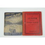 Vintage Junior and Conway Cadet stamp albums and stamps